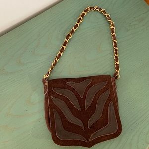 Suede purse